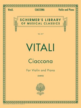 Ciaccona by Vitali Tomaso Antonio - David - for Violin and Piano