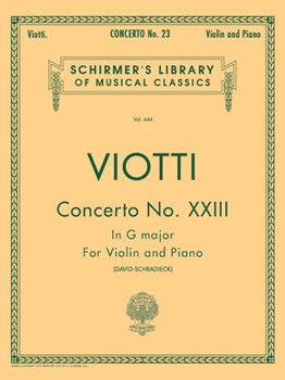 G Schirmer Viotti Schradieck  Concerto No 23 in G Major - Violin