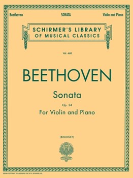Sonata In F Major Opus 24 (spring) by Beethoven Ludwig van for Violin and Piano