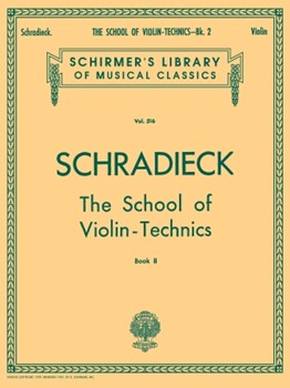 G Schirmer Schradieck H   School of Violin Technics Schradieck Book 2 - Violin