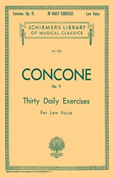 30 Daily Exercises Opus 11 by Concone Joseph for Lo Voc