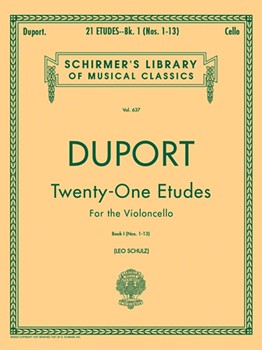 21 Etudes Book 1 Nos 1-13 by Duport Jean-Louis - Schulz Leo - for Cello Method