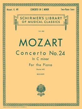 Concerto #24 K491 C Minor by Mozart Wolfgang Amadeus - Bishoff - for 2 Piano 4 Hands