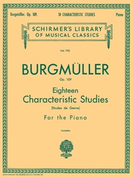 18 Characteristic Studies Opus 109 by Burgmuller Friedrich - Oesterle - for Piano