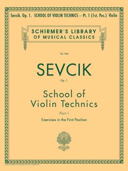 G Schirmer Sevcik   School of Violin Technics Op 1 Sevcik Book 1 - Violin