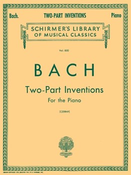 15 Two-Part Inventions - 15 Two-Part Inventions (Czerny) Schirmer Library of Classics Volu