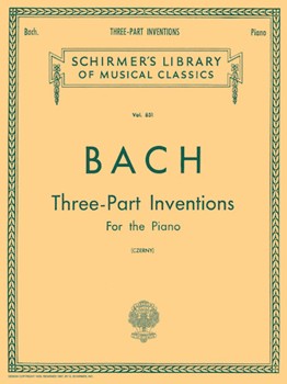 Inventions 3-part by Bach Johann Sebastian - Czerny - for Piano
