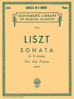 Sonata In B Minor by Liszt Franz - Joseffy - for Piano