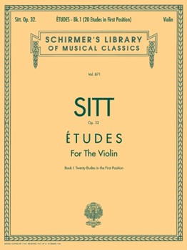 Etudes Opus 32 Bk 1 by Sitt Hans for Violin Method (Book 1)