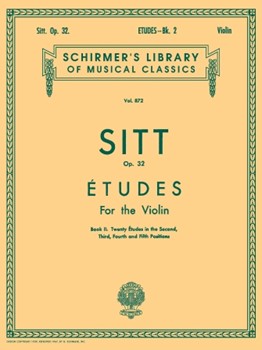 Etudes Opus 32 Bk 2 by Sitt Hans for Violin Method (Book 2)