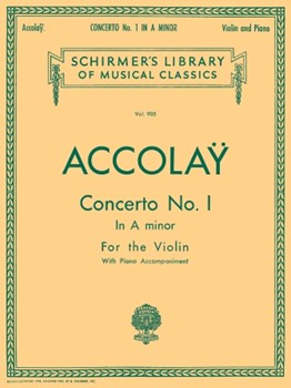 Concerto No. 1 in A Minor - Schirmer Library of Classics Volume 905 Violin with Piano Accompa Violin