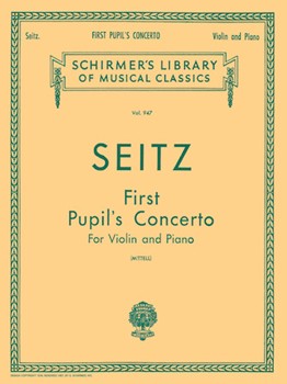 Pupil's Concerto #1 In D by Seitz Friedrich - Mittell Philipp - for Violin and Piano