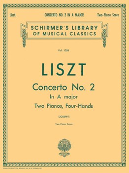 Concerto #2 A Major by Liszt Franz - Joseffy - for 2 Piano 4 Hands