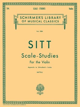Scale Studies For The Violin by Sitt Hans - Mittell Philipp - for Violin Method