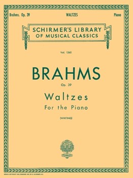 Waltzes Opus 39 by Brahms Johannes - Whiting - for Piano