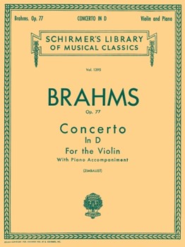 Concerto In D Opus 77 by Brahms Johannes - Zimbalist - for Violin and Piano