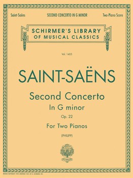Concerto #2 Opus 22 G Minor by Saint-Saens Camille - Philipp - for 2 Piano 4 Hands
