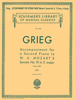 Accompaniment for a 2nd Piano to Mozart Sonata K545 by Grieg and Mozart for Piano