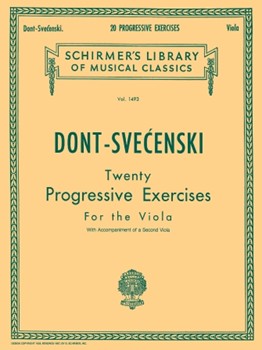 20 Progressive Exercises - Schirmer Library of Classics Volume 1493 Viola Method