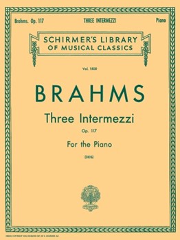 Intermezzi Opus 117 by Brahms Johannes - Deis - for Piano