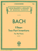 15 Two Part Inventions [piano solo] Bach/Busoni - Schirmer Edition