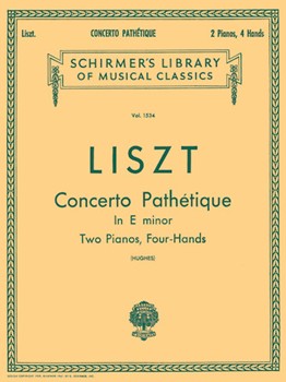 Concerto Pathetique by Liszt Franz for 2 Piano 4 Hands