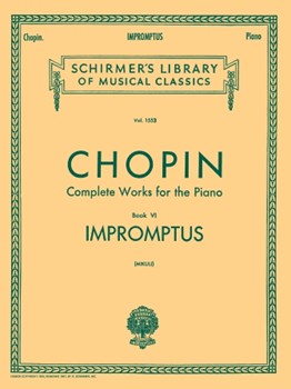 Impromptus - Schirmer Library of Classics Volume 1553 Piano Solo piano