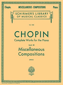 Miscellaneous Compositions by Chopin Frederic - Mikuli - for Piano