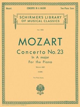 Concerto No. 23 in A, K.488 - Schirmer Library of Classics Volume 1584 Piano Duet