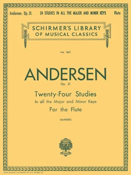 Twenty-Four Studies Op. 21 by Andersen Joachim - Barrere Georges - for Flute