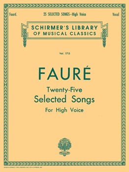 25 Selected Songs - Schirmer Library of Classics Volume 1713 High Voice