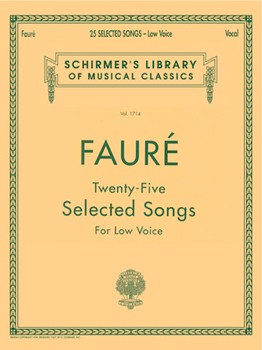 25 Selected Songs - Schirmer Library of Classics Volume 1714 Low Voice