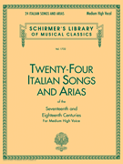 G Schirmer Various  Vol. 1722 24 Italian Songs & Arias Medium High Book only - Vocal Medium High