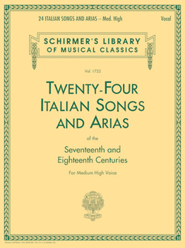 24 Italian Songs & Arias - Medium High Voice (Book only)
