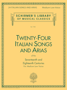24 Italian Songs & Arias - Medium Low Voice (Book only) - Vocl