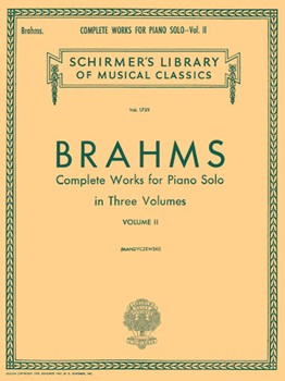 Complete Works Volume 2 by Brahms Johannes - Mandyczewski - for Piano