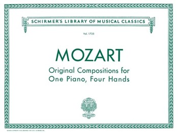 Original Compositions For Piano 4 Hands by Mozart Wolfgang Amadeus for 1 Piano 4 Hands
