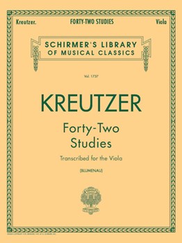 G Schirmer Kreutzer R Blumenau W  42 Studies Kreutzer - Viola