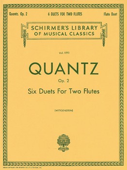 6 Duets For 2 Flutes by Quantz Johann Joachim for Flute Duet
