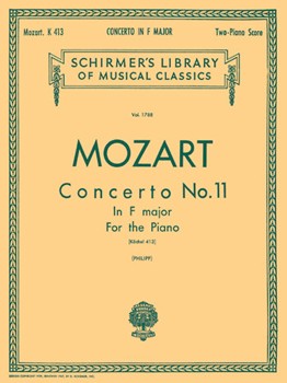 Concerto #11 K413 F Major by Mozart Wolfgang Amadeus for 2 Piano 4 Hands