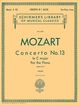 Concerto #13 K415 C Major by Mozart Wolfgang Amadeus - Philipp - for 2 Piano 4 Hands