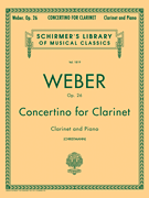 Concertino, Op. 26 - Schirmer Library of Classics Volume 1819 Clarinet and Piano