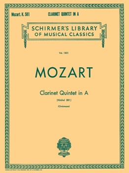 G Schirmer Mozart               Christmann  Clarinet Quintet in A, K.581 - Clarinet Ensemble