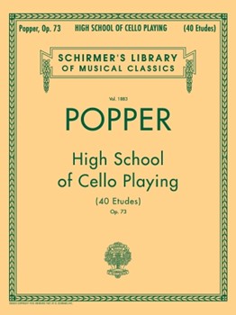 High School Of Cello Playing Opus 73 by Popper David for Cello Method