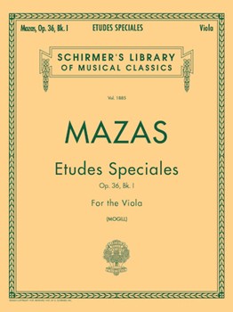Etudes Speciales Opus 36 Book 1 by Mazas Jacques Fereol - Mogill - for Viola Method