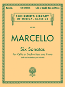Marcello - Six Sonatas -  Score and Parts, For Cello or Double Bass and Piano