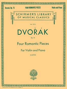 4 Romantic Pieces Opus 75 by Dvorak Antonin - Klopcic Rok - for Violin and Piano
