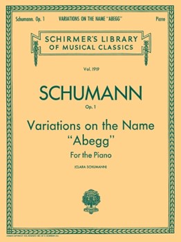 Abegg Variations Opus 1 by Schumann - Schumann Clara - for Piano