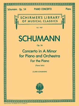 Concerto Opus 54 A Minor Solo by Schumann - Schumann Clara - for Piano