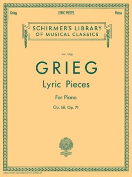 Lyric Pieces Book 5 Opus 68 71 by Grieg Edvard for Piano